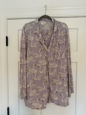 In My Sundays Lilac Swan Pajama Set